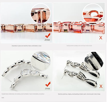 American bracelets, simple and fashionable zircon girls' niche internet celebrity bracelets and jewelry