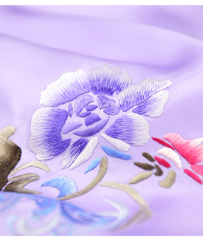 New double-layer silk shawl hand-embroidered Suzhou embroidery silk scarf Chinese style gift