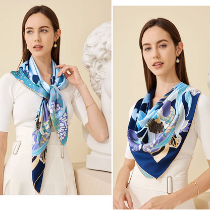 Luxury Silk Scarf Mulberry Silk 90cm x 90 cm