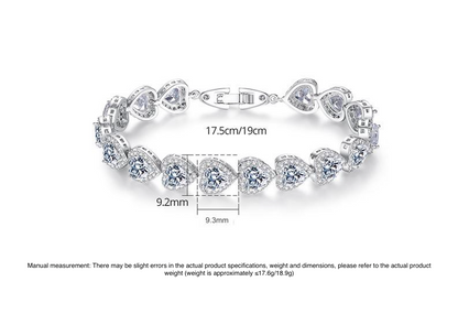 Love Bracelet Girls Copper Zircon Bracelet High-end Jewelry Wholesale