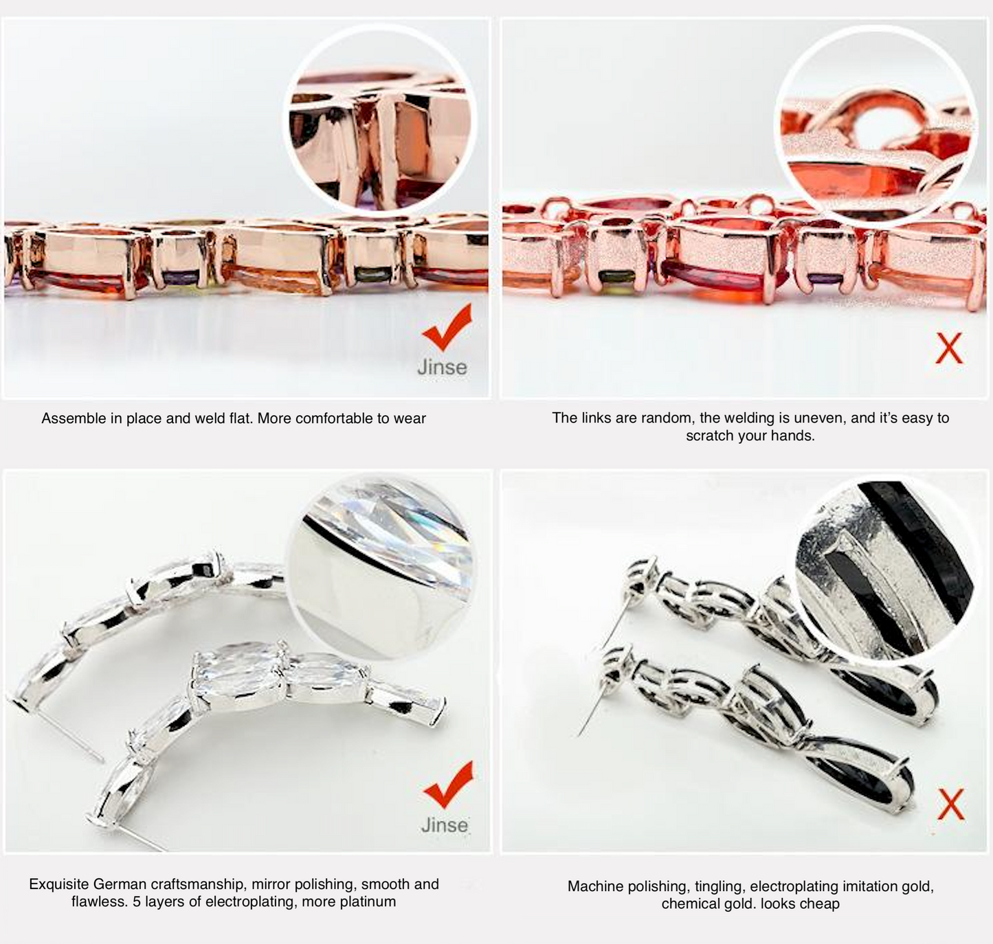 Bracelet luxury ladies high quality stone fashion temperament bracelet copper jewelry manufacturer wholesale
