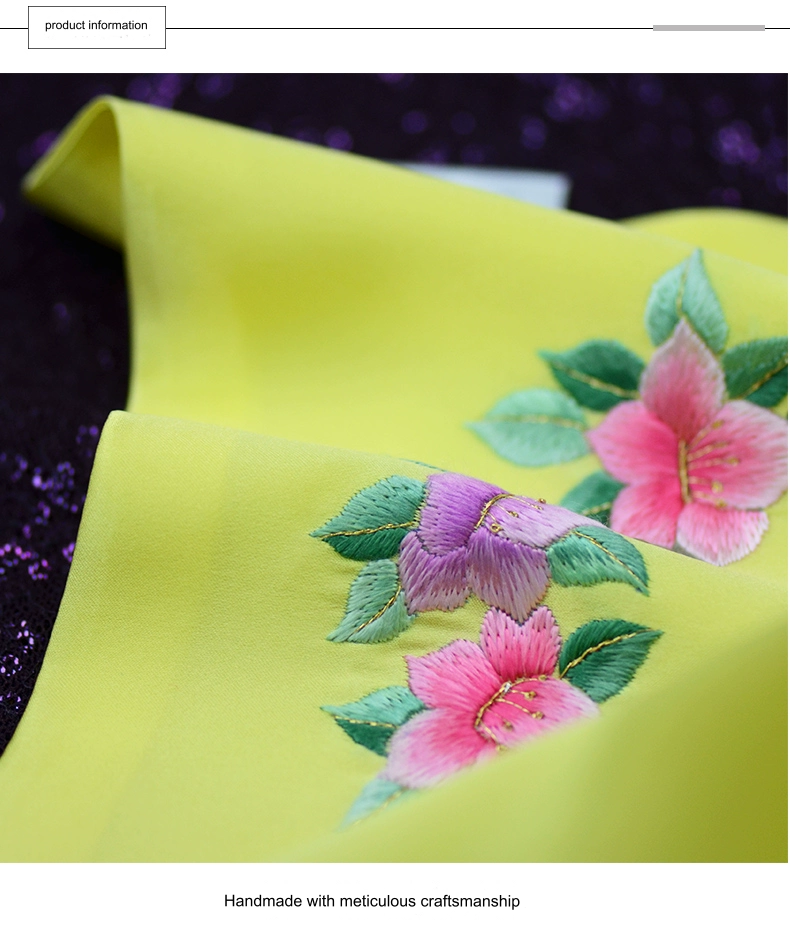 The manufacturer supplies new double-layer silk hand-embroidered handkerchiefs, handkerchiefs with Chinese characteristics, and gift boxes for separate photos.