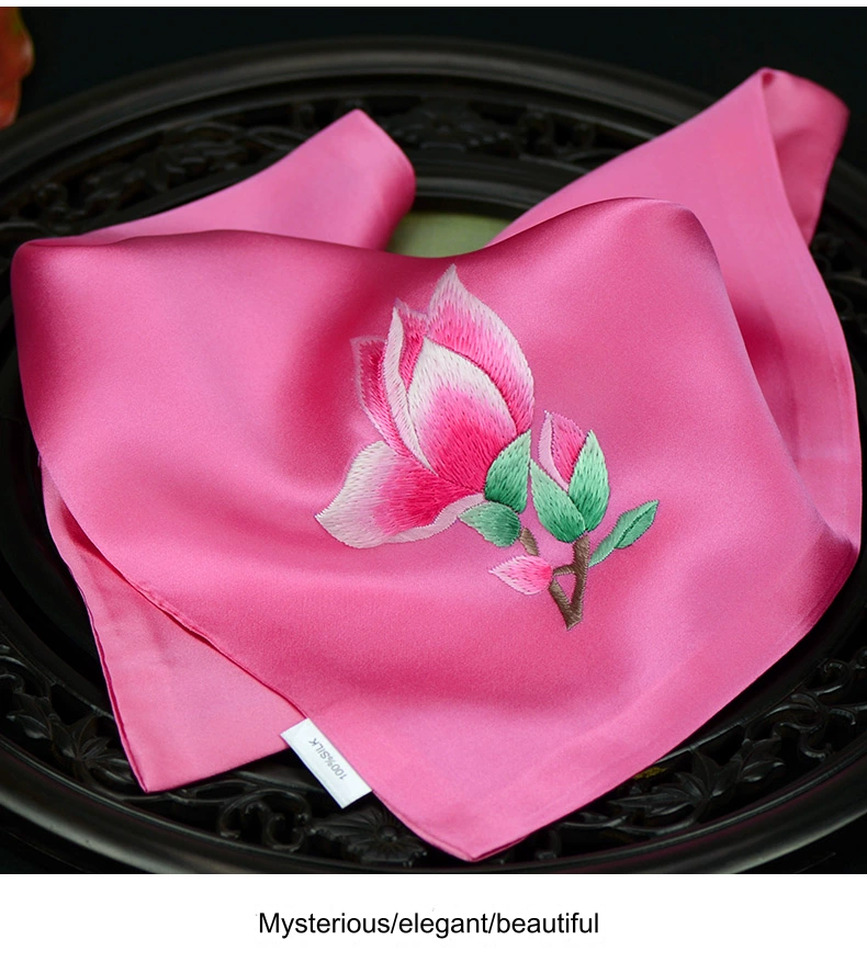 Silk handkerchiefs, embroidered ladies' embroidery, ancient style literary handkerchiefs