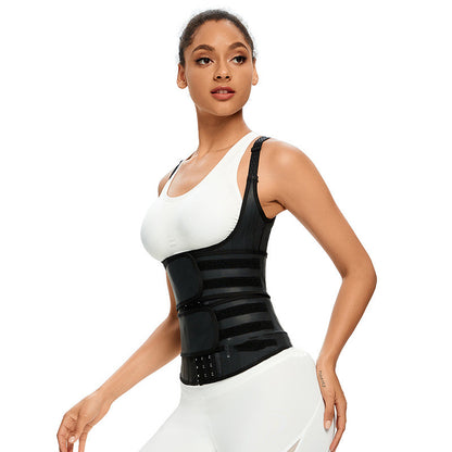 Sports Shaping Latex Body Shaping Top Double Velcro