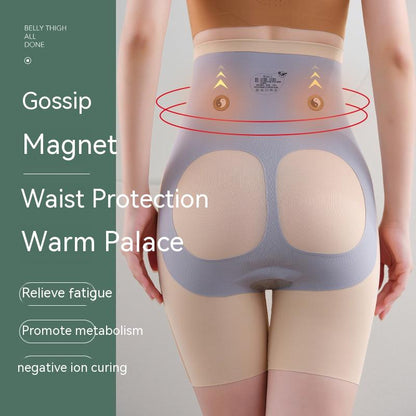 Magic Suspension Waist Girdling Belly Contraction Safety Pants High Waist Boxer Hip Lift Leggings